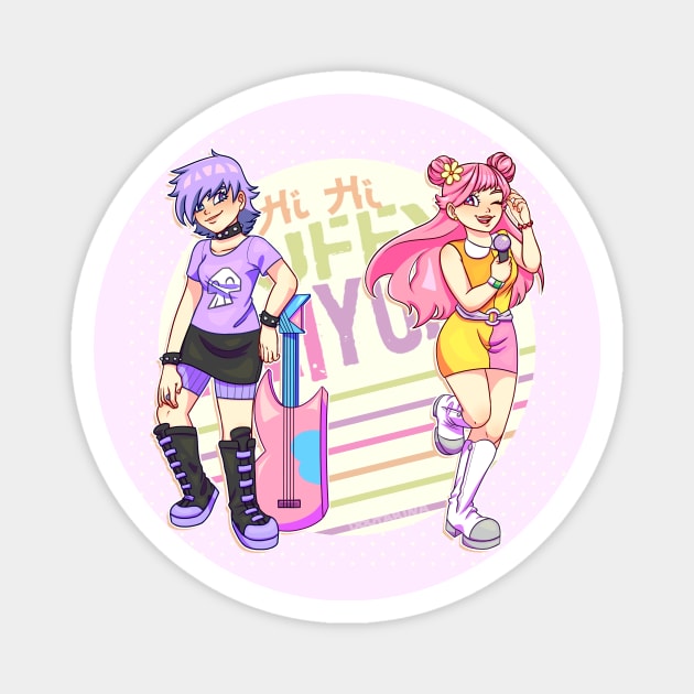 Hi Hi Puffy AmiYumi Magnet by Doutarina